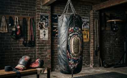 Detailed heavy bag filler cutaway