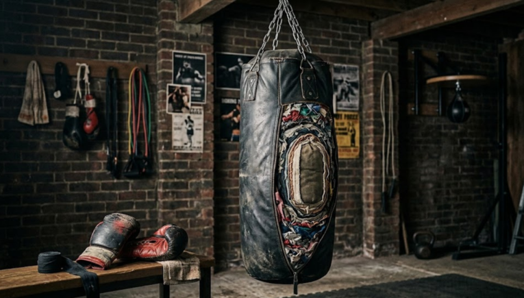 Detailed heavy bag filler cutaway